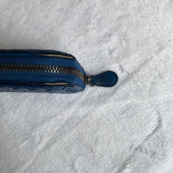 Bottega Veneta long blue wallet - Picture 5 of 13